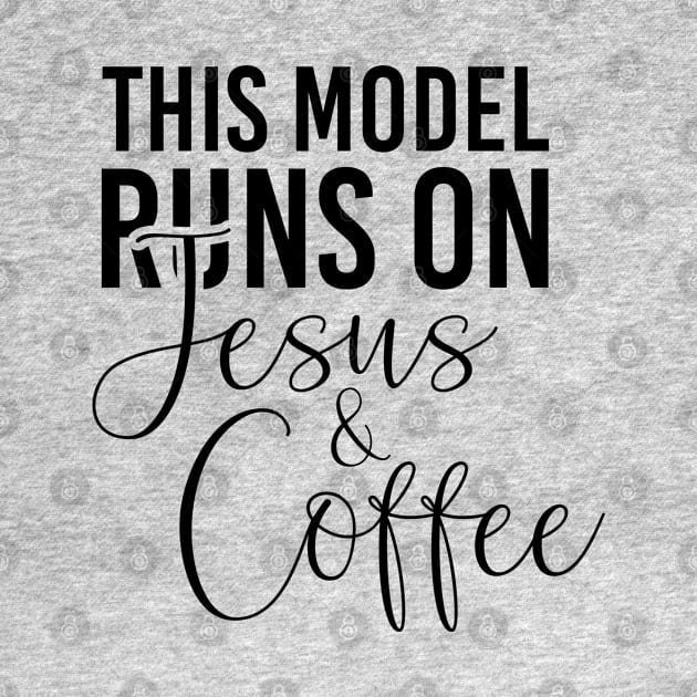 This model runs on Jesus and coffee job gifts. Perfect present for mother dad friend him or her by SerenityByAlex